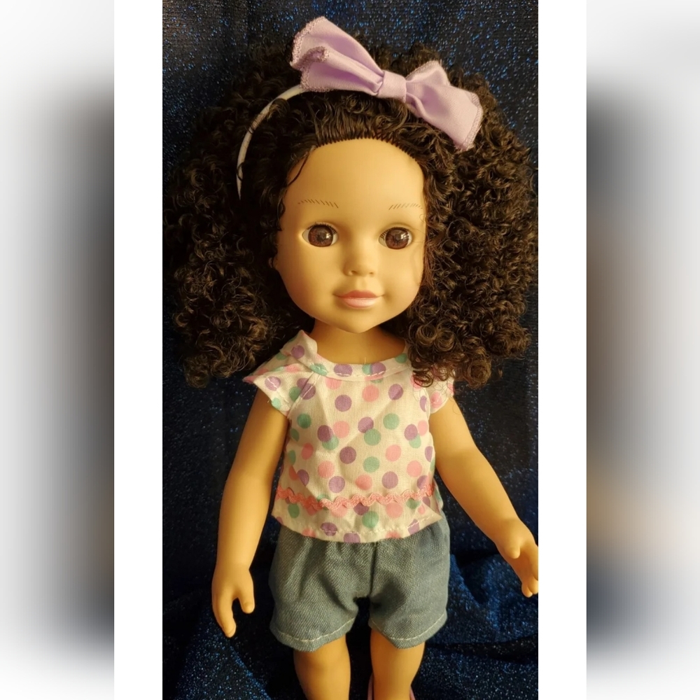 NEW Vinyl Doll  14 Inch Caribbean  Girl Doll Carmela